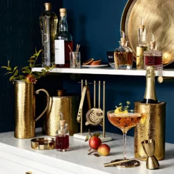 Antique Brass Cocktail Picks, Set of 6 -TABLETOP BAR STORE antique brass cocktail picks 202220 0013 antique brass charger plate z