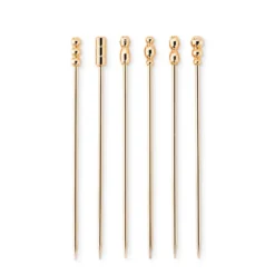 Antique Brass Cocktail Picks, Set of 6