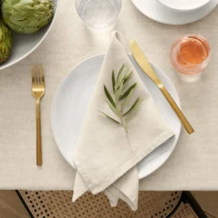 Arezzo Brushed Cutlery Place Setting 26 Arezzo Brushed Cutlery Place Setting -TABLETOP BAR STORE arezzo brushed flatware placesetting 202222 0208 italian washed linen tablecloth z