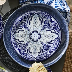 Azulete Salad Plates, Set of 4 -TABLETOP BAR STORE azulete salad plates 202234 0025 azulete salad plates set of 4 z