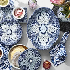 Azulete Serving Platter -TABLETOP BAR STORE azulete serving platter 202239 0002 azulete tortilla warmer 2 z