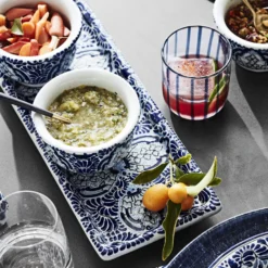 Azulete Triple Condiment Dish -TABLETOP BAR STORE azulete triple condiment dish 202238 0009 azulete triple condiment dish z