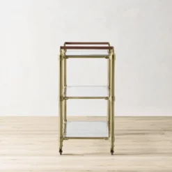 Beckett Bar Cart, Brass -TABLETOP BAR STORE beckett bar cart 202237 0016 beckett bar cart z