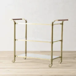 Beckett Bar Cart, Brass -TABLETOP BAR STORE beckett bar cart 202237 0019 beckett bar cart z