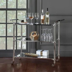 Beckett Bar Cart, Brass -TABLETOP BAR STORE beckett bar cart 202240 0034 beckett bar cart z