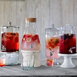 Cork-Lidded Beverage Dispenser -TABLETOP BAR STORE beverage dispenser with cork lid spr 14 201938 0132 cork lid beverage dispenser z