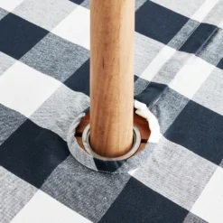 Buffalo Check Oilcloth Outdoor Round Tablecloth -TABLETOP BAR STORE buffalo check oilcloth outdoor tablecloth 202238 0009 buffalo check oilcloth outdoor tablecloth z
