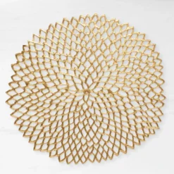 Chilewich Dahlia Brass Placemat
