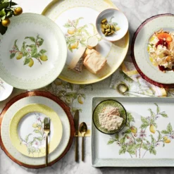 Citrus Glass Chargers, Set of 4 -TABLETOP BAR STORE citrus glass chargers 202228 0009 citrus glass chargers set of 4 2 z