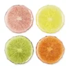 Citrus Glass Salad Plates, Set of 4
