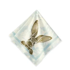 Damask Bunny Napkins, Set of 4 -TABLETOP BAR STORE damask bunny napkin 202240 0142 damask bunny napkins set of 4 z