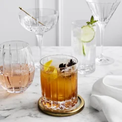 Dorset Crystal Single Old-Fashioned Glass -TABLETOP BAR STORE dorset crystal double old fashioned glass 202133 0102 dorset crystal highball glasses z 1