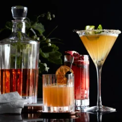 Dorset Crystal Double Old-Fashioned Glass, Each -TABLETOP BAR STORE dorset crystal double old fashioned glass 202240 0021 dorset spirit decanter z