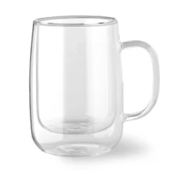 Double Wall Glass Coffee Mug, Small