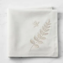 Embroidered Flora Napkins, Set of 4 -TABLETOP BAR STORE embroidered flora napkins 202229 0373 embroidered flora napkins set of 4 z