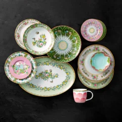 Famille Rose Dinner Plates, Each -TABLETOP BAR STORE famille rose dinnerware collection 202226 0007 famille rose dinner plates z