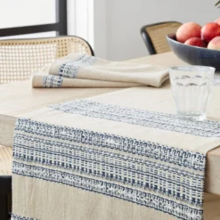 Port Bleu Table Runner -TABLETOP BAR STORE france stripe table runner 202221 0235 port bleu table runner z