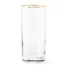 Gold Rim Highball Glasses, Set of 4 -TABLETOP BAR STORE gold rim highball glasses 202226 0011 img83z