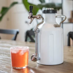 GrowlerWerks uKeg Growler, 1.9 L. -TABLETOP BAR STORE growlerwerks copper pressurized 64 oz growler 202240 0060 growlerwerks ukeg growler 64 oz z