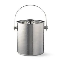Hammered Stainless Steel Ice Bucket
