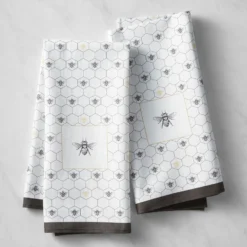 Honeycomb Tea Towels, Set of 2