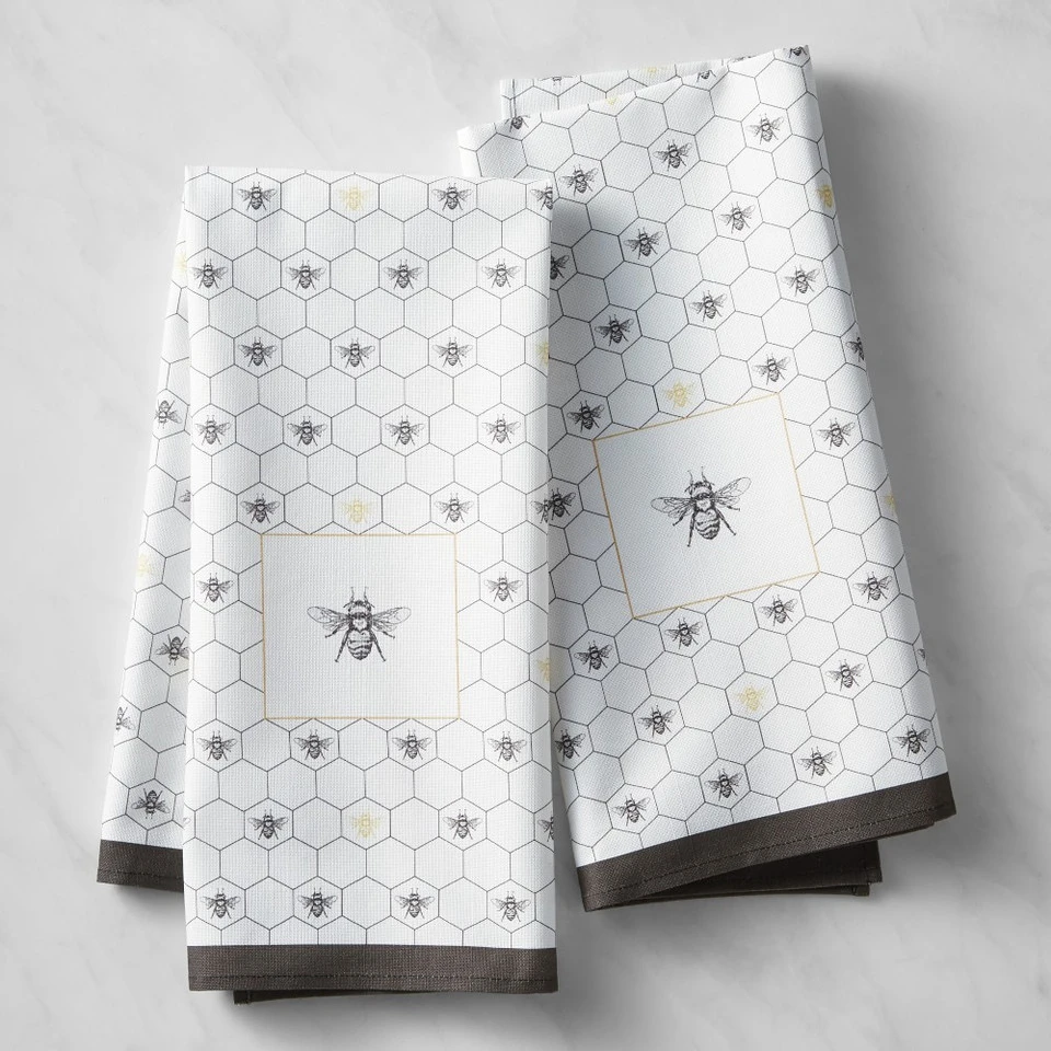 Honeycomb Tea Towels, Set of 2 3 Honeycomb Tea Towels, Set of 2