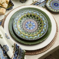 Rustic Ceramic Dinner Plates -TABLETOP BAR STORE italy rustic ceramic dinner plates 202229 0394 sicily ceramic mixed appetizer plates set of 4 blue green z