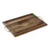 J.K Adams Handled Carving Board, Walnut with Brass Handles