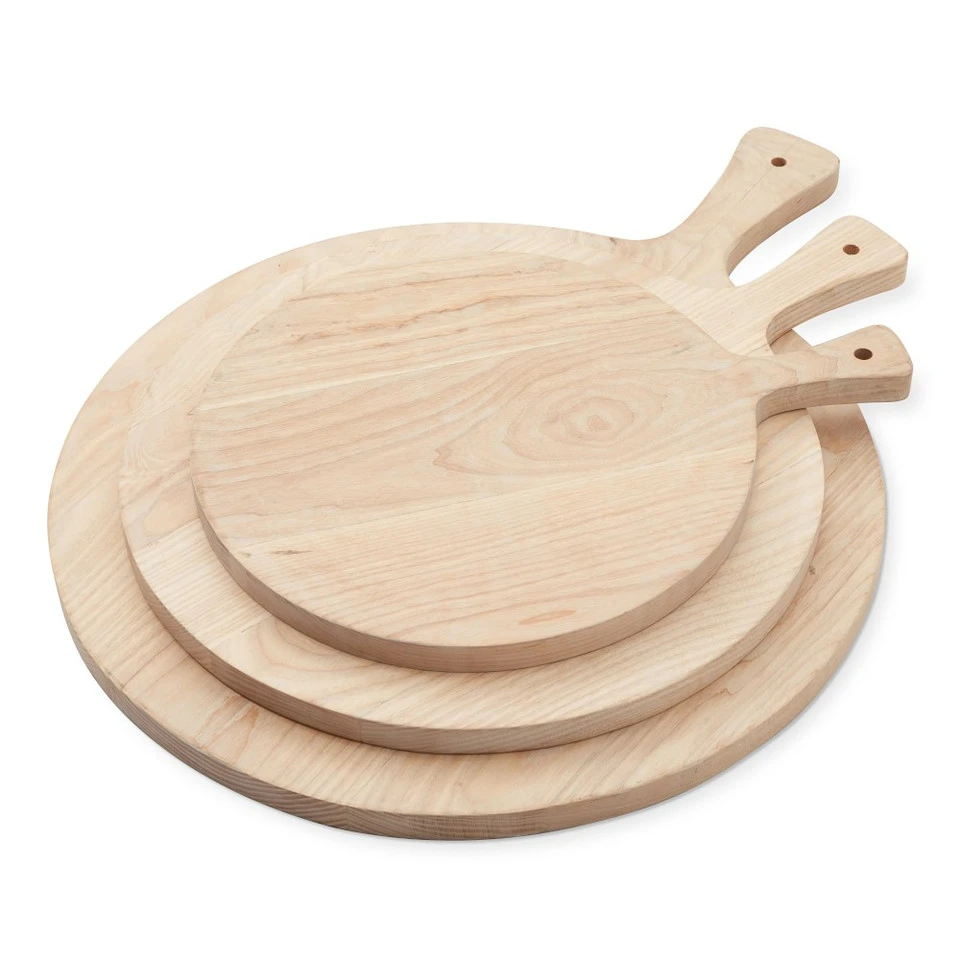Light Wood Round Cheese Boards 2 Light Wood Round Cheese Boards