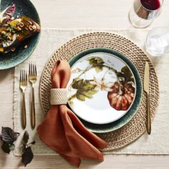 Light Woven Charger -TABLETOP BAR STORE light woven charger 202233 0021 fringed placemats set of 4 z