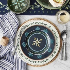 Light Woven Napkin Rings, Set of 4 -TABLETOP BAR STORE light woven napkin rings 202218 0006 aerin panama embroidered vine table runner z