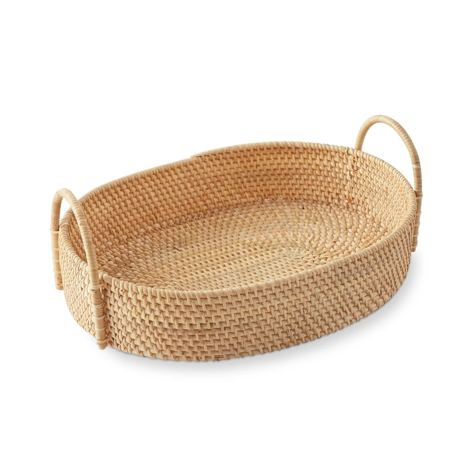 Light Woven Oval Tray 3 Light Woven Oval Tray