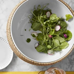 Light Woven Salad Bowl -TABLETOP BAR STORE light woven salad bowl 202236 0045 light woven salad bowl z