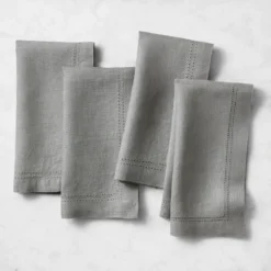 Linen Double Hemstitch Napkins