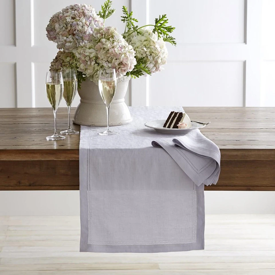 Linen Double Hemstitch Table Runner 7 Linen Double Hemstitch Table Runner - Image 5
