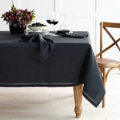 Linen Double Hemstitch Tablecloth -TABLETOP BAR STORE linen double hemstitch tablecloth 202139 0048 linen double hemstitch tablecloth z