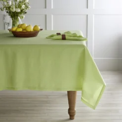 Linen Double Hemstitch Tablecloth -TABLETOP BAR STORE linen double hemstitch tablecloth alt9 imgz 2