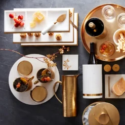 Marble & Brass Wine Chiller -TABLETOP BAR STORE marble and brass wine chiller 202240 0033 marble brass wine chiller z