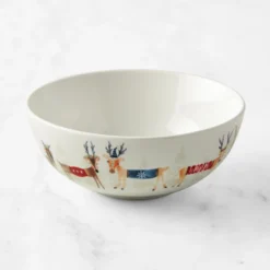 Natale Reindeer Cereal Bowls, Set of 4