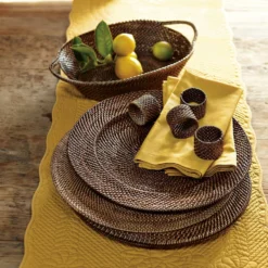 Nito Round Placemat -TABLETOP BAR STORE nito round placemat 202240 0140 nito bread basket z