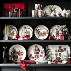 'Twas the Night Nutcracker Rectangular Serving Platter -TABLETOP BAR STORE nutcracker rectangular platter 202214 0015 twas the night nutcracker rectangular serving platter z