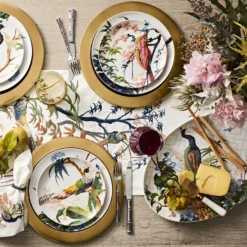 Pavao Dinner Plate - Calla Lilies -TABLETOP BAR STORE pavao dinner plates 202228 0011 antique brass charger plate 1 z