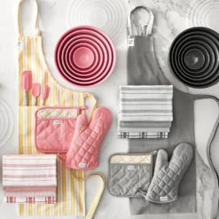 Williams Sonoma Classic Stripe Aprons -TABLETOP BAR STORE personalized stripe apron 202130 0048 williams sonoma potholder z