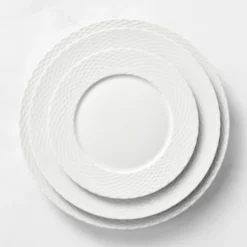 Pillivuyt Basketweave Porcelain Dinnerware Collection -TABLETOP BAR STORE pillivuyt basketweave porcelain dinnerware collection 202223 0014 pillivuyt basketweave porcelain bread butter plates z