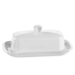 Pillivuyt Covered Butter Dish -TABLETOP BAR STORE pillivuyt covered butter dish 202240 0104 pillivuyt porcelain covered butter dish z