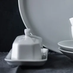Pillivuyt Covered Butter Dish -TABLETOP BAR STORE pillivuyt covered butter dish 202240 0133 pillivuyt porcelain covered butter dish z
