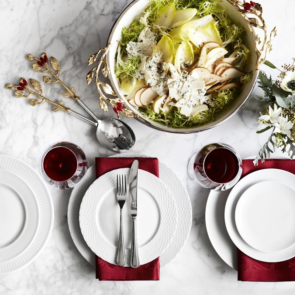 Pillivuyt Plisse Porcelain Salad Plates 15 Pillivuyt Plisse Porcelain Salad Plates - Image 13