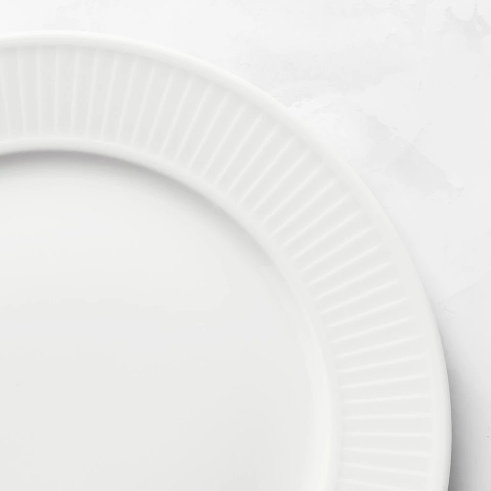 Pillivuyt Plisse Porcelain Salad Plates 6 Pillivuyt Plisse Porcelain Salad Plates - Image 4