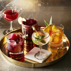 Pineapple Cocktail Picks with Holder, Set of 6 9 Pineapple Cocktail Picks with Holder, Set of 6 -TABLETOP BAR STORE pineapple cocktail picks with holder set of 6 202240 0029 marble coasters with gold pineapple set of 4 z