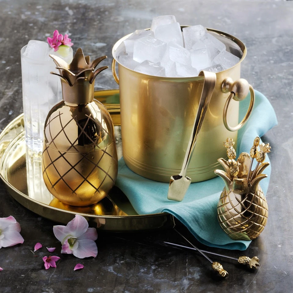 Pineapple Cocktail Picks with Holder, Set of 6 4 Pineapple Cocktail Picks with Holder, Set of 6 - Image 3